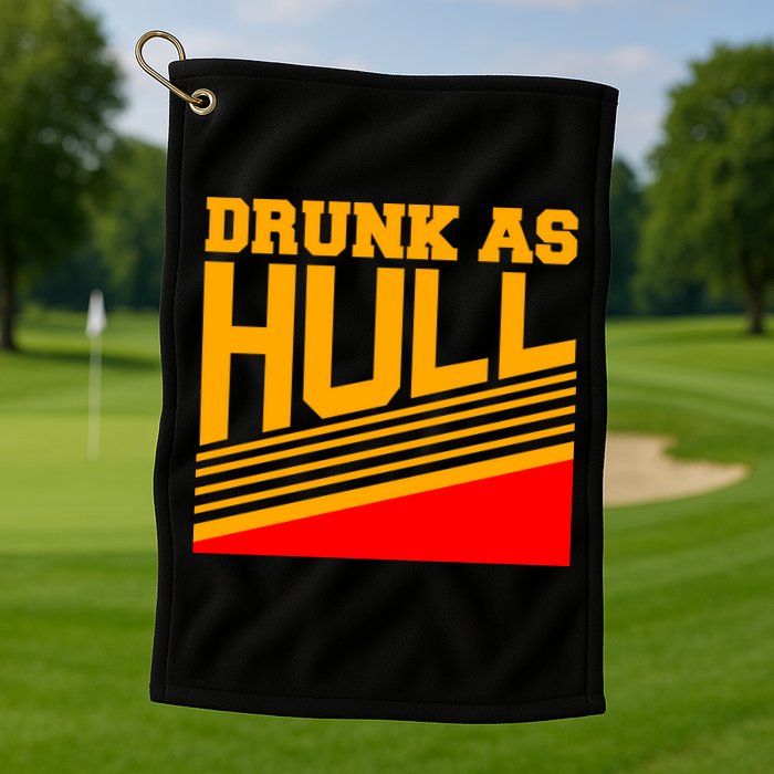 Drunk As Hull Logo Golf Towel