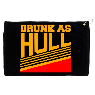 Drunk As Hull Logo Grommeted Golf Towel