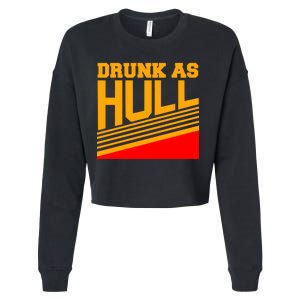 Drunk As Hull Logo Cropped Pullover Crew