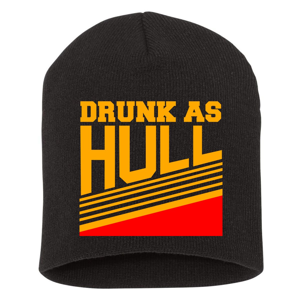 Drunk As Hull Logo Short Acrylic Beanie