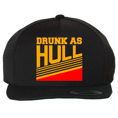 Drunk As Hull Logo Wool Snapback Cap