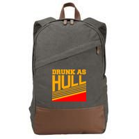 Drunk As Hull Logo Cotton Canvas Backpack
