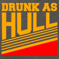 Drunk As Hull Logo Cotton Canvas Backpack