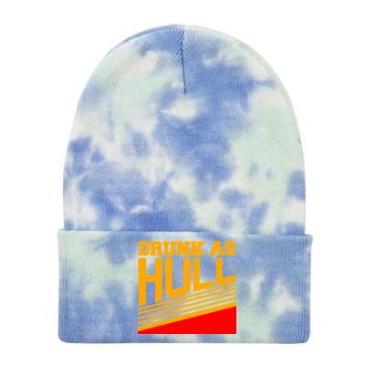 Drunk As Hull Logo Tie Dye 12in Knit Beanie