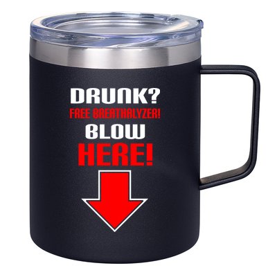 Drunk Free Breathalyzer 12oz Stainless Steel Coffee Mug