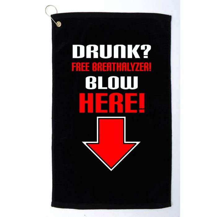 Drunk Free Breathalyzer Golf Towel