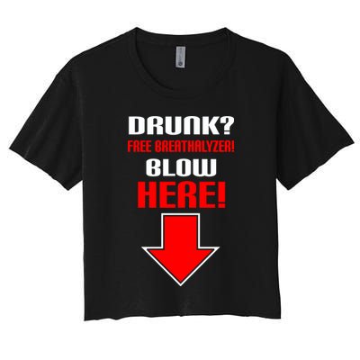 Drunk Free Breathalyzer Crop Top