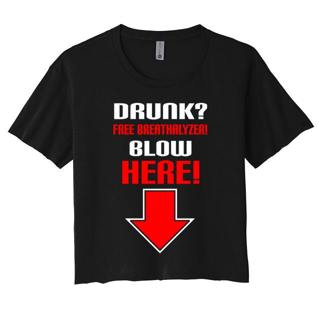Drunk Free Breathalyzer Crop Top