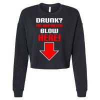 Drunk Free Breathalyzer Cropped Pullover Crew