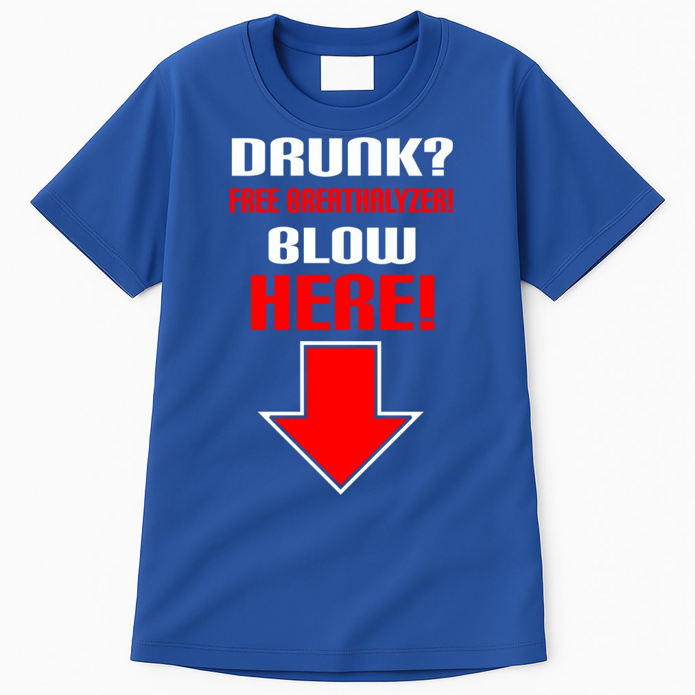 Drunk Free Breathalyzer Tall T-Shirt