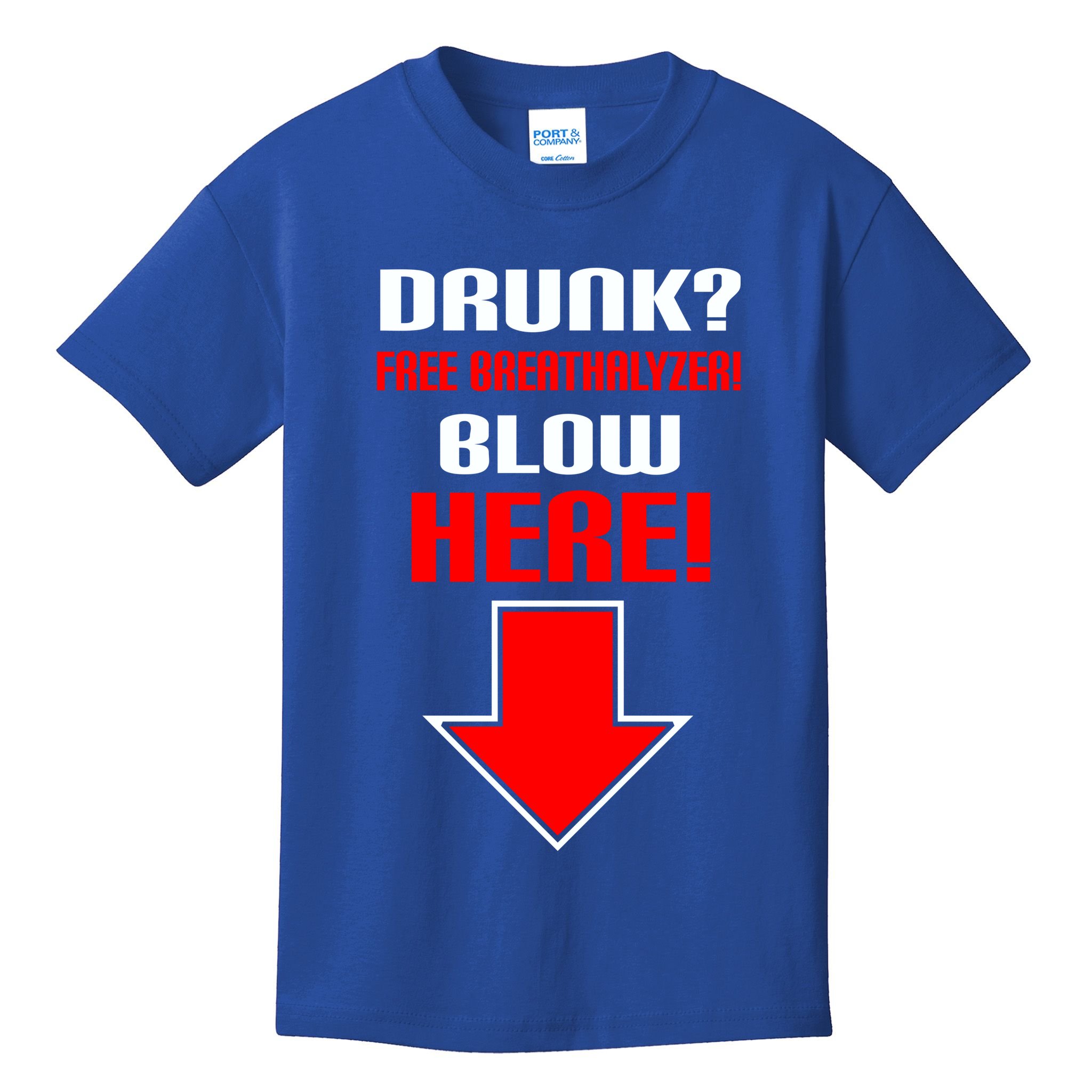 Drunk Free Breathalyzer Kids T-Shirt