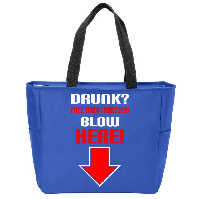Drunk Free Breathalyzer Zip Tote Bag