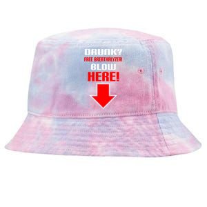 Drunk Free Breathalyzer Tie-Dyed Bucket Hat