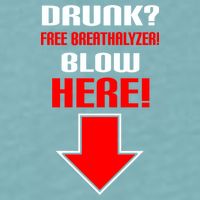 Drunk Free Breathalyzer Sueded Cloud Jersey T-Shirt