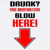 Drunk Free Breathalyzer Garment-Dyed Sweatshirt
