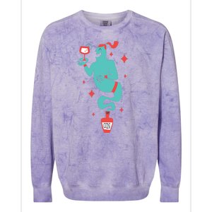 Drunk Genie Colorblast Crewneck Sweatshirt