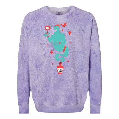 Drunk Genie Colorblast Crewneck Sweatshirt