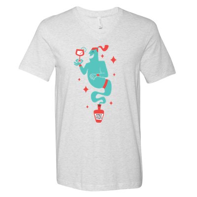 Drunk Genie V-Neck T-Shirt