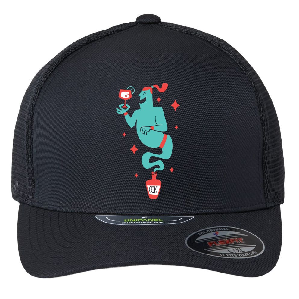 Drunk Genie Flexfit Unipanel Trucker Cap