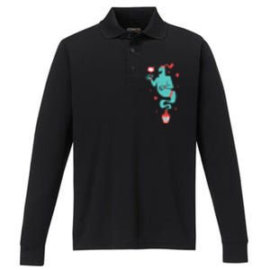 Drunk Genie Performance Long Sleeve Polo