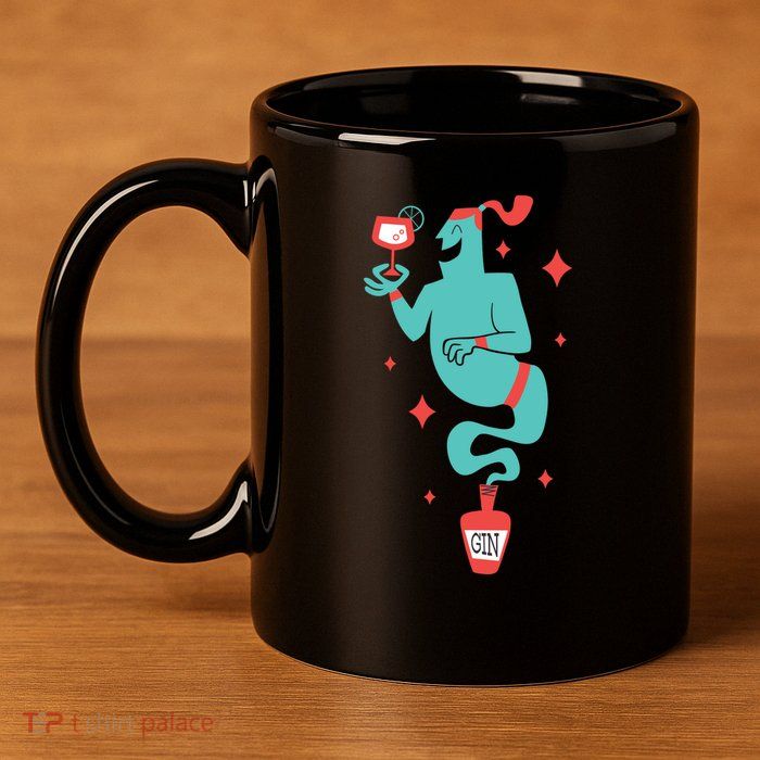 Drunk Genie 11oz C Handle Ceramic Mug