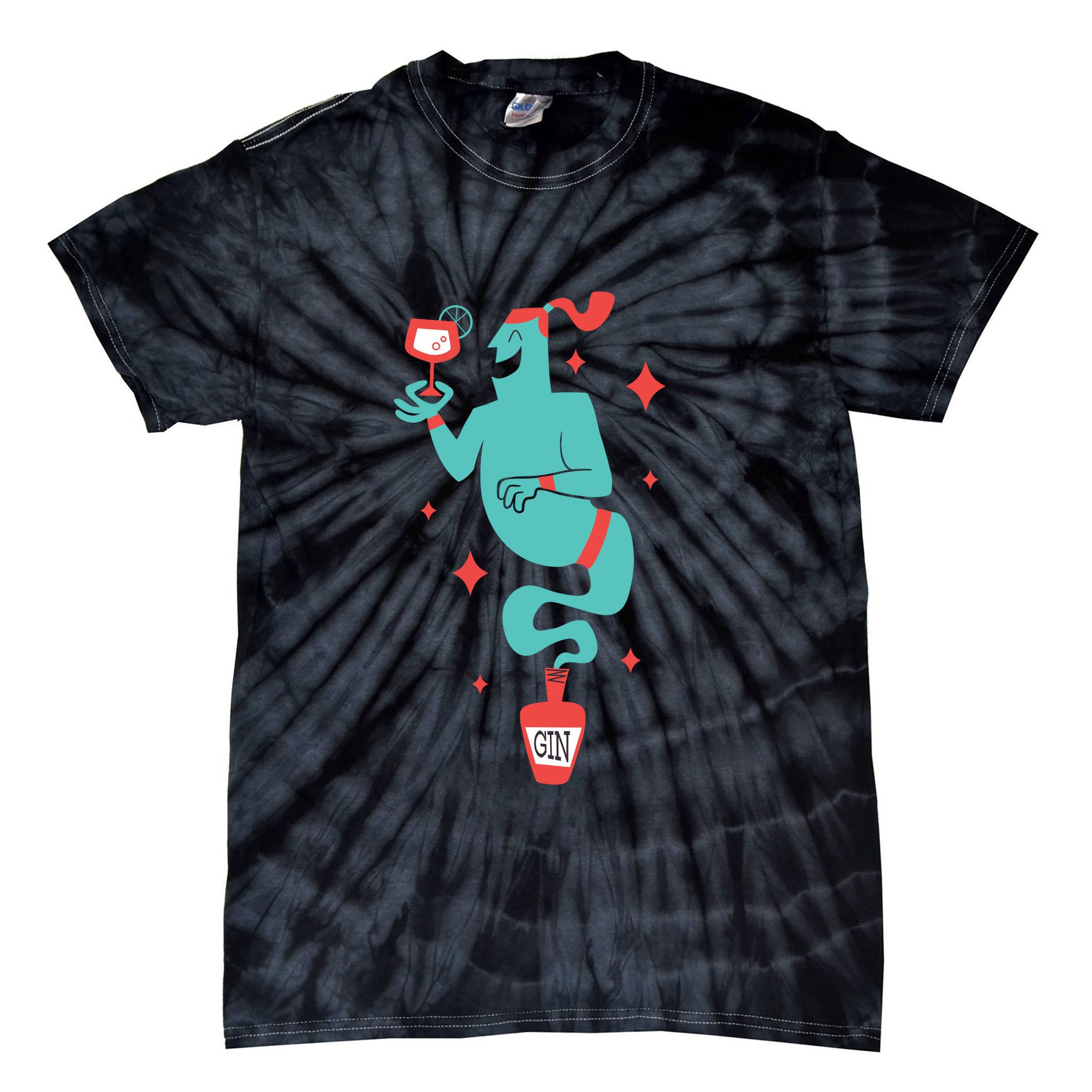 Drunk Genie Tie-Dye T-Shirt
