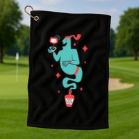 Drunk Genie Golf Towel