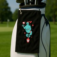 Drunk Genie Golf Towel