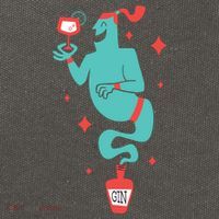 Drunk Genie Cotton Canvas Backpack