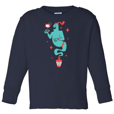 Drunk Genie Toddler Long Sleeve Shirt