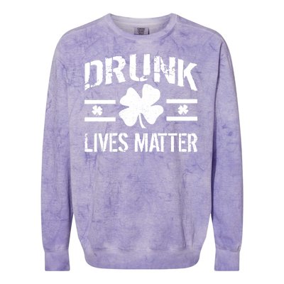 Drunk Lives Matter Colorblast Crewneck Sweatshirt