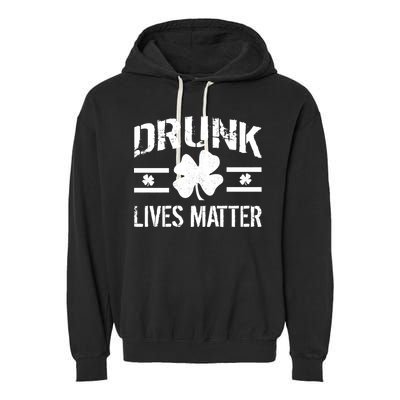 Drunk Lives Matter Garment-Dyed Fleece Hoodie