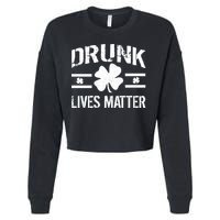 Drunk Lives Matter Cropped Pullover Crew