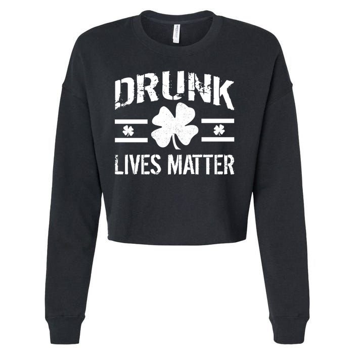 Drunk Lives Matter Cropped Pullover Crew