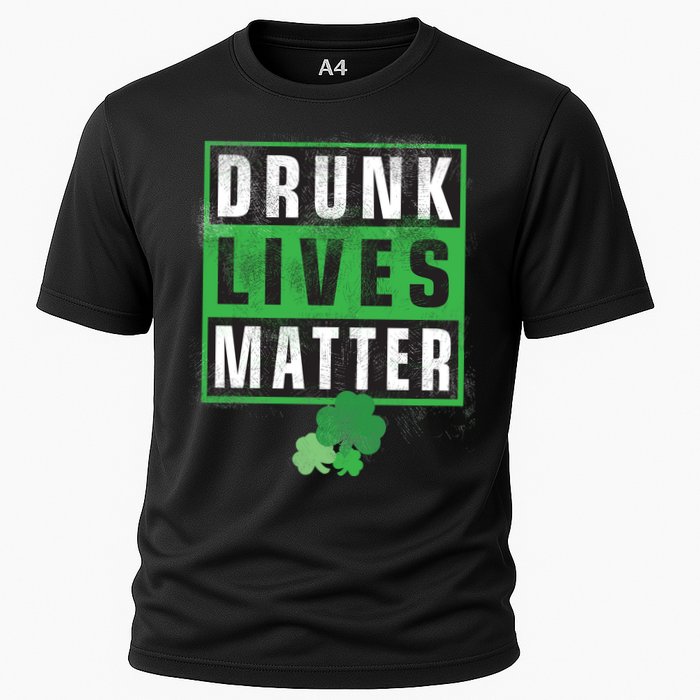 Drunk Lives Matter Clover Cooling Performance Crew T-Shirt