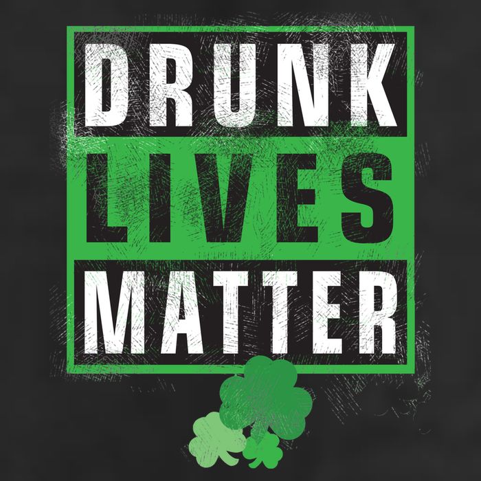 Drunk Lives Matter Clover Golf Towel