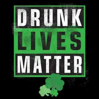 Drunk Lives Matter Clover Cropped Pullover Crew