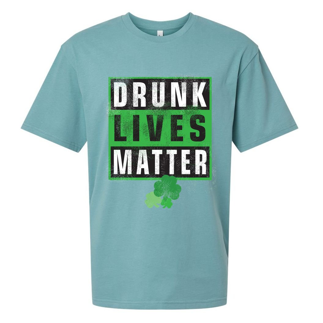 Drunk Lives Matter Clover Sueded Cloud Jersey T-Shirt