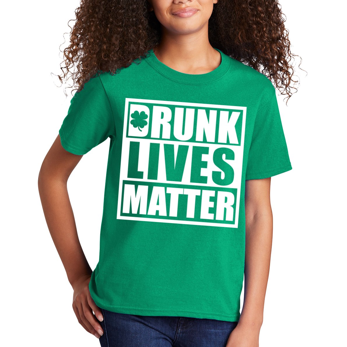 Drunk Lives Matter St. Patrick's Day Funny Saint Pattys Kids T-Shirt