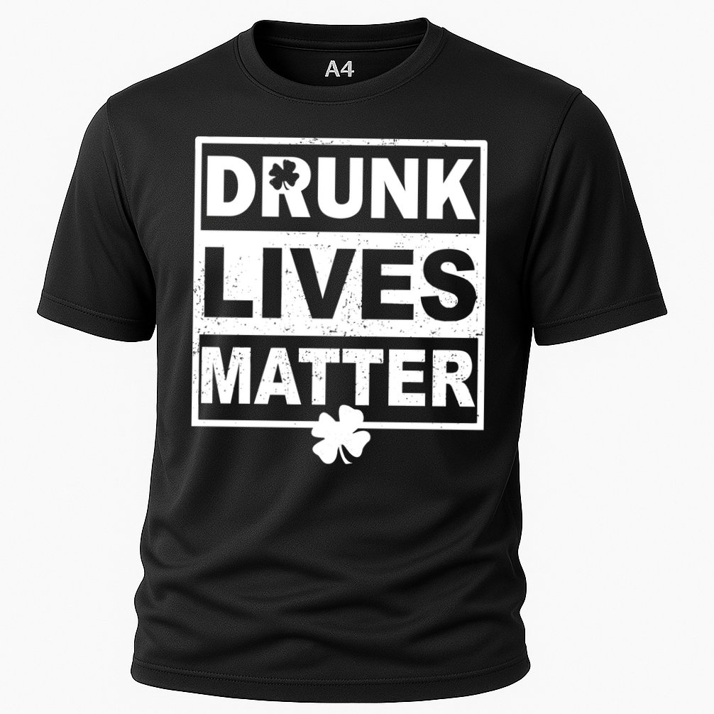Drunk Lives Matter St Patrick's Day Cooling Performance Crew T-Shirt