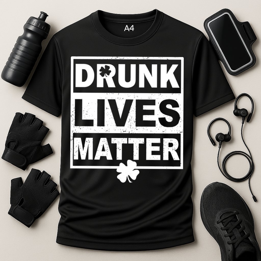 Drunk Lives Matter St Patrick's Day Cooling Performance Crew T-Shirt