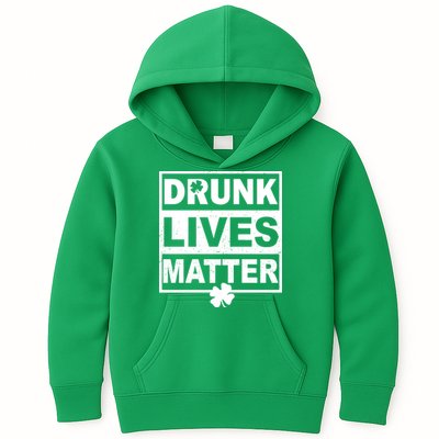 Drunk Lives Matter St Patrick's Day Kids Hoodie