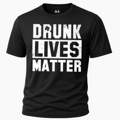 Drunk Lives Matter Vintage Irish Clover Performance Shirt