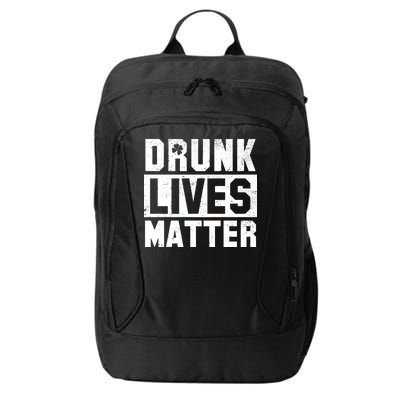 Drunk Lives Matter Vintage Irish Clover City Backpack