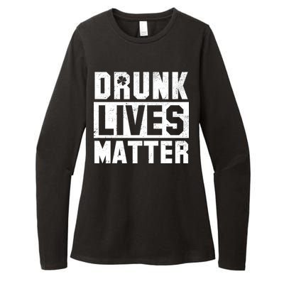 Drunk Lives Matter Vintage Irish Clover Womens CVC Long Sleeve Shirt