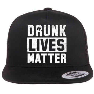 Drunk Lives Matter Vintage Irish Clover Flatbill Hat
