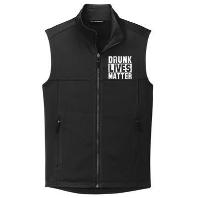 Drunk Lives Matter Vintage Irish Clover Collective Smooth Fleece Vest