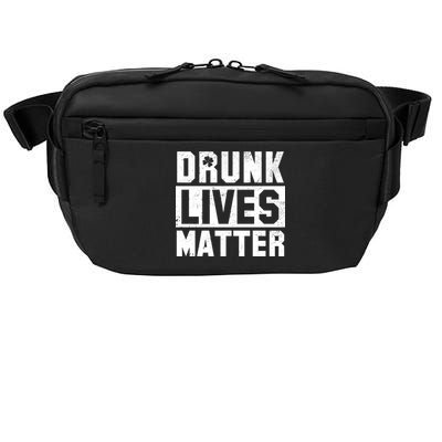 Drunk Lives Matter Vintage Irish Clover Crossbody Pack