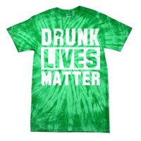 Drunk Lives Matter Vintage Irish Clover Tie-Dye T-Shirt