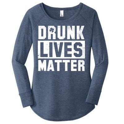 Drunk Lives Matter Vintage Irish Clover Women's Perfect Tri Tunic Long Sleeve Shirt